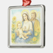 The Holy Family - Nativity Metalen Ornament (Links)