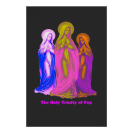 The Holy Trinity of Pop Vierges Marie Multicolores Perfect Poster