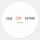 The Home Personalized Mug Ronde Sticker (Voorkant)