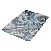 The Home Studio Indigo Bloom Badmat (Gekanteld)