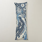 The Home Studio Indigo Bloom Lichaamskussen (Achterkant (Verticaal))