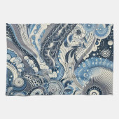 The Home Studio Indigo Bloom Theedoek (Horizontaal)
