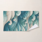 The Home Studio Oceaan Golf Zwerveling Bad Handdoek (Handdoek)