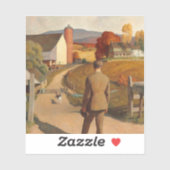 The Homecoming, 1945, van Newell Convers Wyeth Sticker (Vel)
