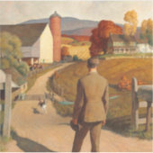 The Homecoming, 1945, van Newell Convers Wyeth Sticker (Voorkant)