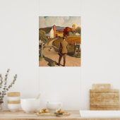 The Homecoming door Newell Convers Wyeth Poster (Keuken)