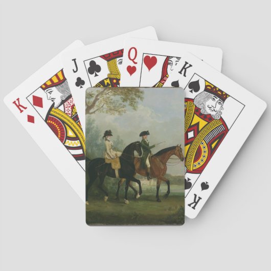 The Hon. Marcia Pitt Riding with her Brother, the Pokerkaarten (Achterkant)