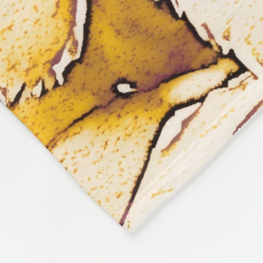 The honey Bee bear Fleece Deken (Hoek)