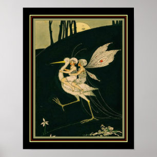 "The Honeymoon" Faerie Print ca. 1920s - 11x14