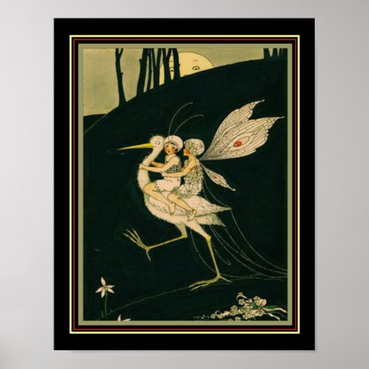 "The Honeymoon" Faerie Print ca. 1920s - 11x14 (Voorkant)