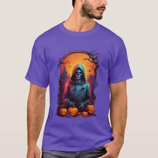 The Hooded Reaper of Halloween is een grappige fil T-shirt