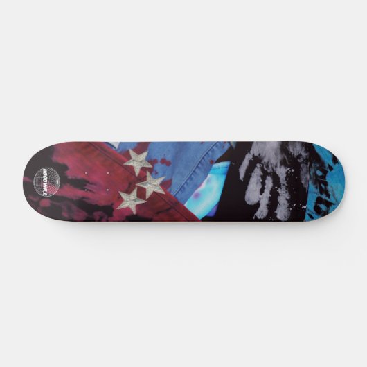 The HoodWill Denim Stars Skateboard Deck (Horizontaal)