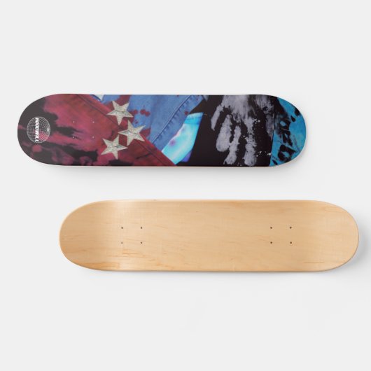 The HoodWill Denim Stars Skateboard Deck (Horizontaal)