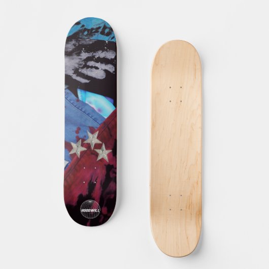 The HoodWill Denim Stars Skateboard Deck (Voorkant)