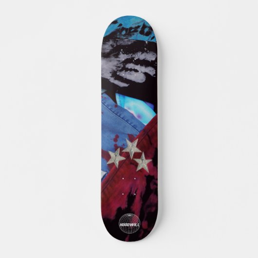 The HoodWill Denim Stars Skateboard Deck (Voorkant)