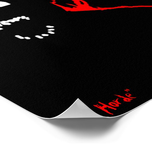 "The Horde" Zombie-Poster Poster (Hoek)