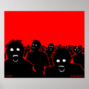 "The Horde" Zombie-Poster Poster