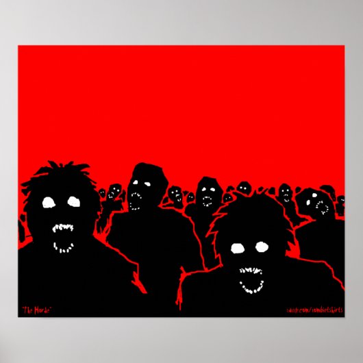 "The Horde" Zombie-Poster Poster (Voorkant)