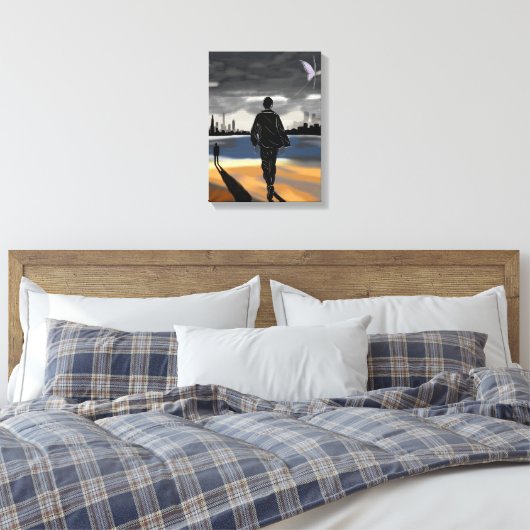 The Horizon II B – Journey to Growth Canvas Afdruk (Insitu (Slaapkamer))