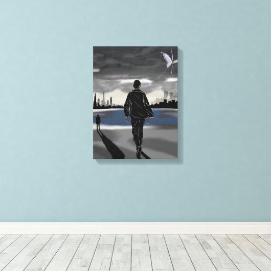 The Horizon II C – Journey to Growth Canvas Afdruk (Insitu (Houten vloer))