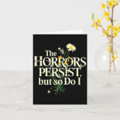 The Horrors Persist But So Do I Mental Health Flow Kaart (Gele Bloem)