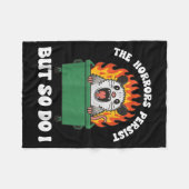 The Horrors Persist But So Do I Ossum  Fleece Deken (Voorkant (Horizontaal))