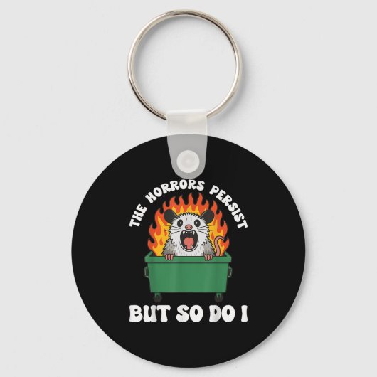 The Horrors Persist But So Do I Ossum Sleutelhanger (Voorkant)