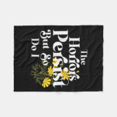 The Horrors Persist But So Do I Strength Resilienc Fleece Deken (Voorkant (Horizontaal))