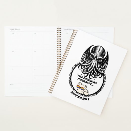 The Horrors PURRsist Spiral Photo Notebook Planner (Display)