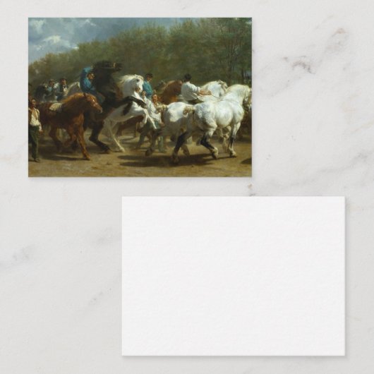The Horse Fair by Rosa Bonheur Notitiekaartje (Voorkant / Achterkant)