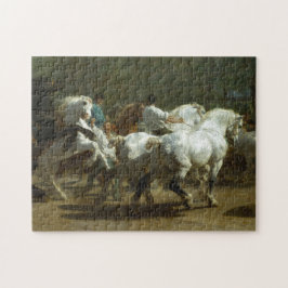 The Horse Fair door Rosa Bonheur Jigzaag Puzzle Legpuzzel