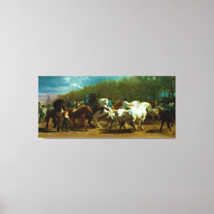 The Horse Fair van Rosa Bonheur (1852-1855) Canvas Afdruk
