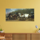 "The Horse Fair" van Rosa Bonheur Canvas Afdruk (Insitu (Woonkamer))