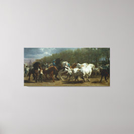 "The Horse Fair" van Rosa Bonheur Canvas Afdruk