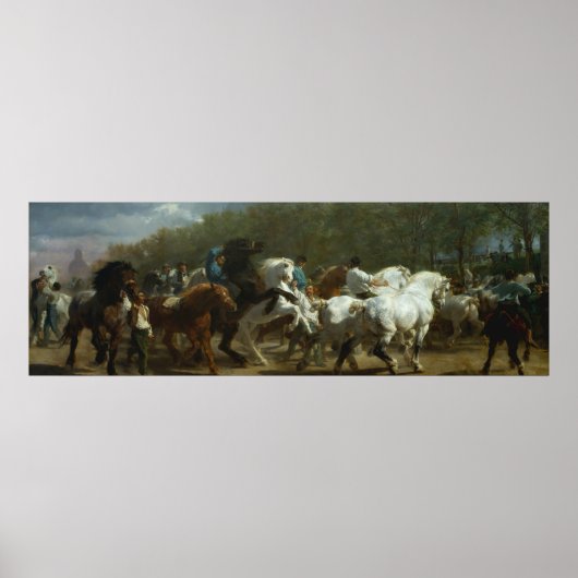 "The Horse Fair" van Rosa Bonheur Poster, Afdrukke Poster (Voorkant)