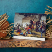 The Horse Guards bij de slag om Waterloo, grav Fotoplaat (Zijkant)