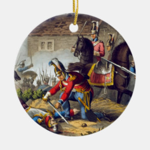 The Horse Guards bij de slag om Waterloo, grav Keramisch Ornament