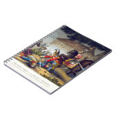 The Horse Guards bij de slag om Waterloo, grav Notitieboek (Linkerzijde)