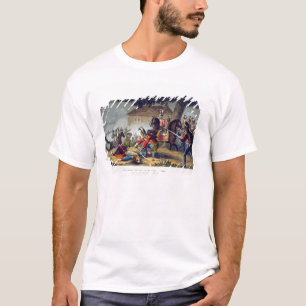 The Horse Guards bij de slag om Waterloo, grav T-shirt