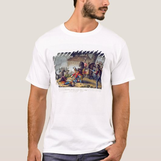 The Horse Guards bij de slag om Waterloo, grav T-shirt (Voorkant)