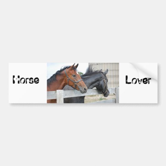 The Horse Lovers Bumpersticker (Voorkant)