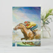 The Horse Race by Newell Convers Wyeth Bedankkaart (Staand voorkant)