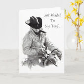 THE HORSE TRAINER" potlood kunst, KAART (Gele Bloem)