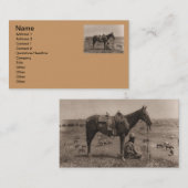The Horse Wrangler 1910 Visitekaartje (Voorkant / Achterkant)