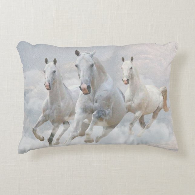 The Horses Accent Kussen (Voorkant)