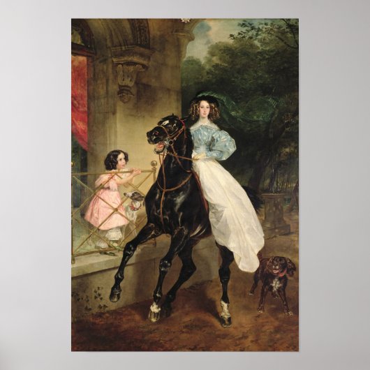 The Horsewoman, portret of Giovanina Poster (Voorkant)