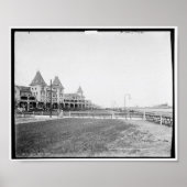 The Hotel at Brighton Beach, N.Y. c1901 Poster (Voorkant)