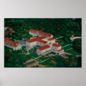 The Hotel Del Monte from the airDel Monte, CA Poster (Voorkant)