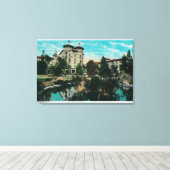 The Hotel Green and GroundsPasadena, CA Canvas Afdruk (Insitu (Houten vloer))