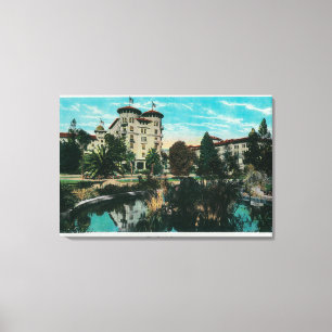 The Hotel Green and GroundsPasadena, CA Canvas Afdruk